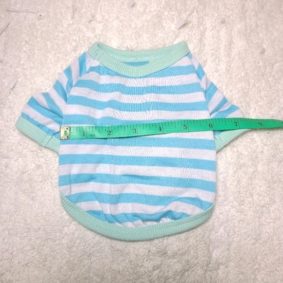 Blue & White Striped Dog Shirt - Picture 4 of 5